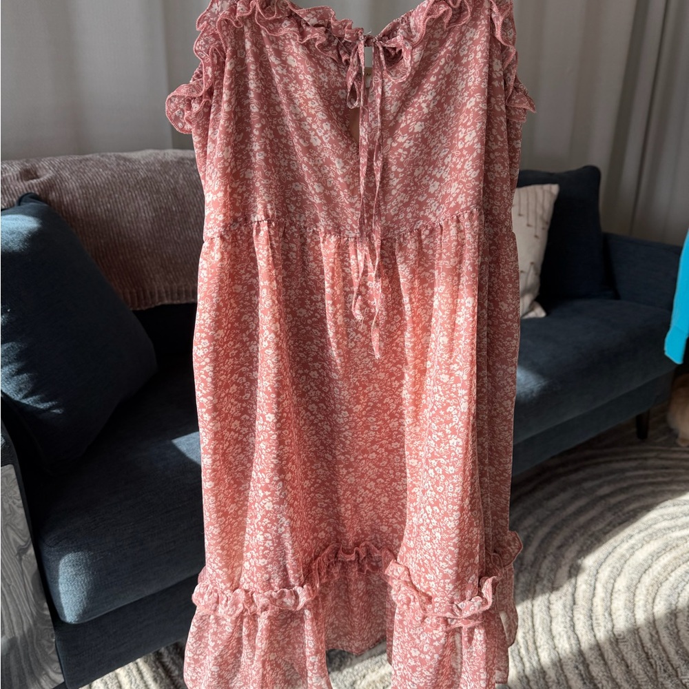Dress Forum Blush Floral Mini Dress
